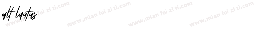 alt lautus字体转换
